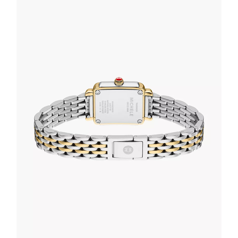 Michele Deco Madison Mini Diamond Two-Tone 18k Gold-Plated Watch