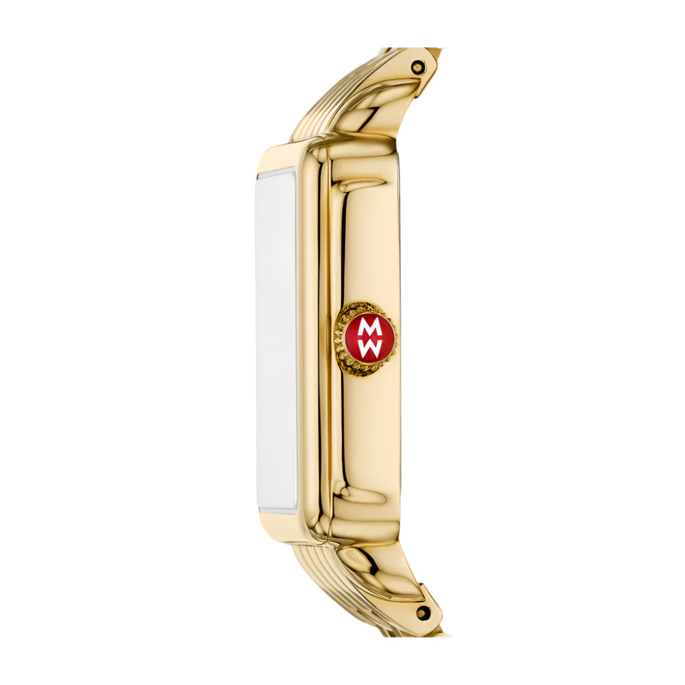 Michele Deco Park 18k Gold-Plated Watch