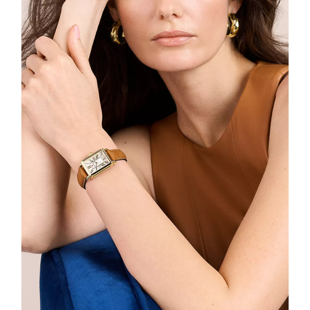 Michele Deco Park Two-Tone 18k Gold-Plated Watch