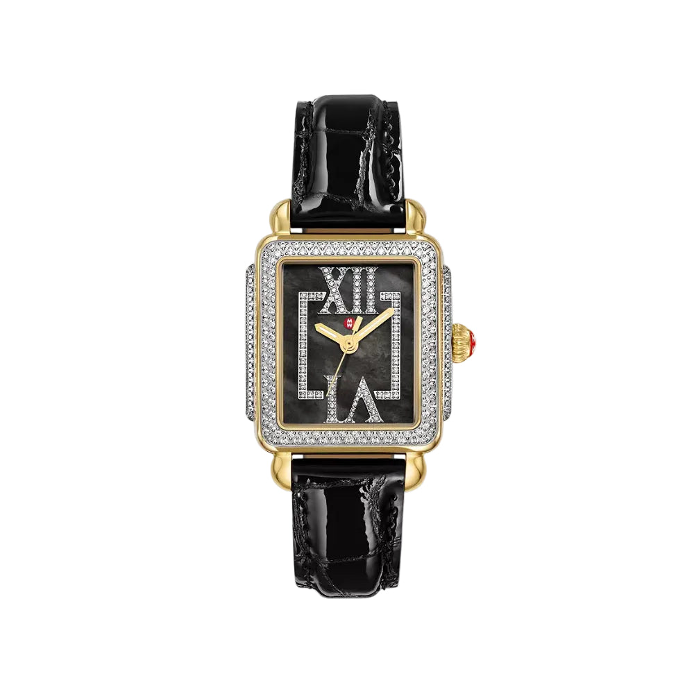 Michele Deco Madison Mid Pave Roman Black Watch