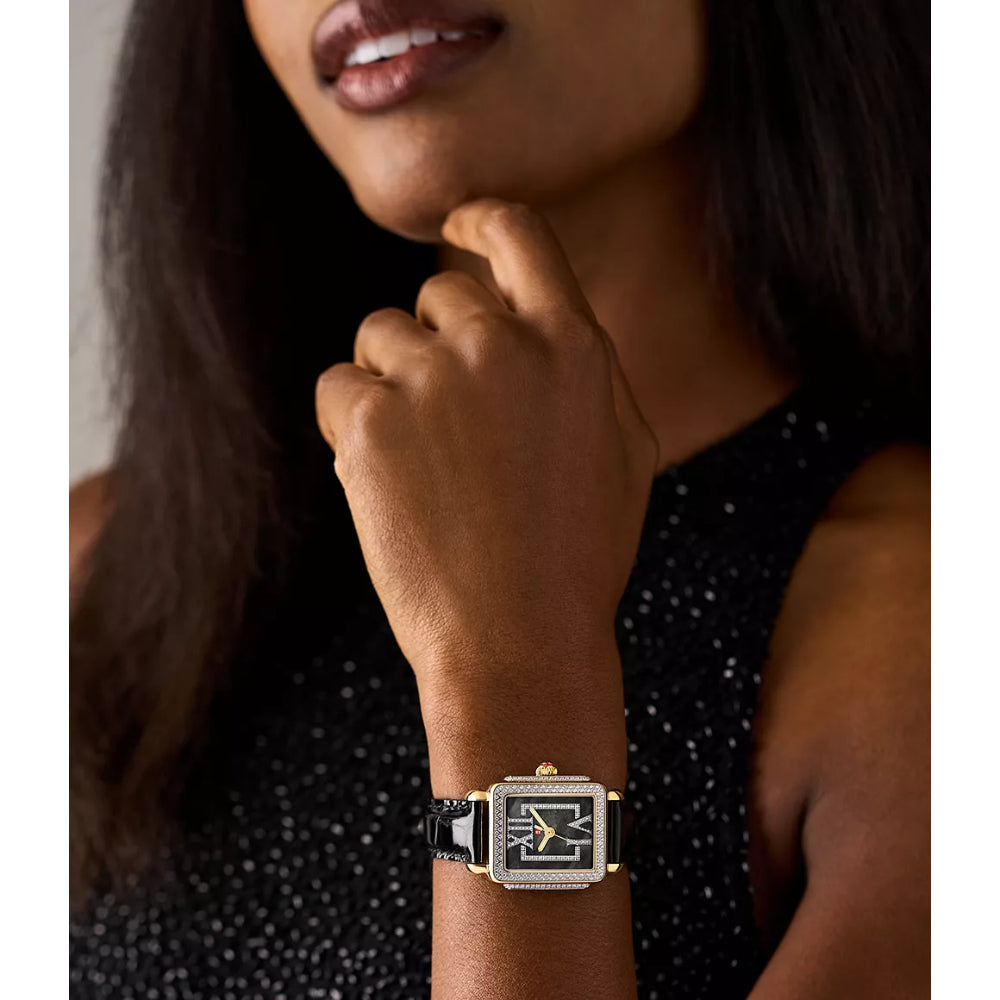 Michele Deco Madison Mid Pave Roman Black Watch