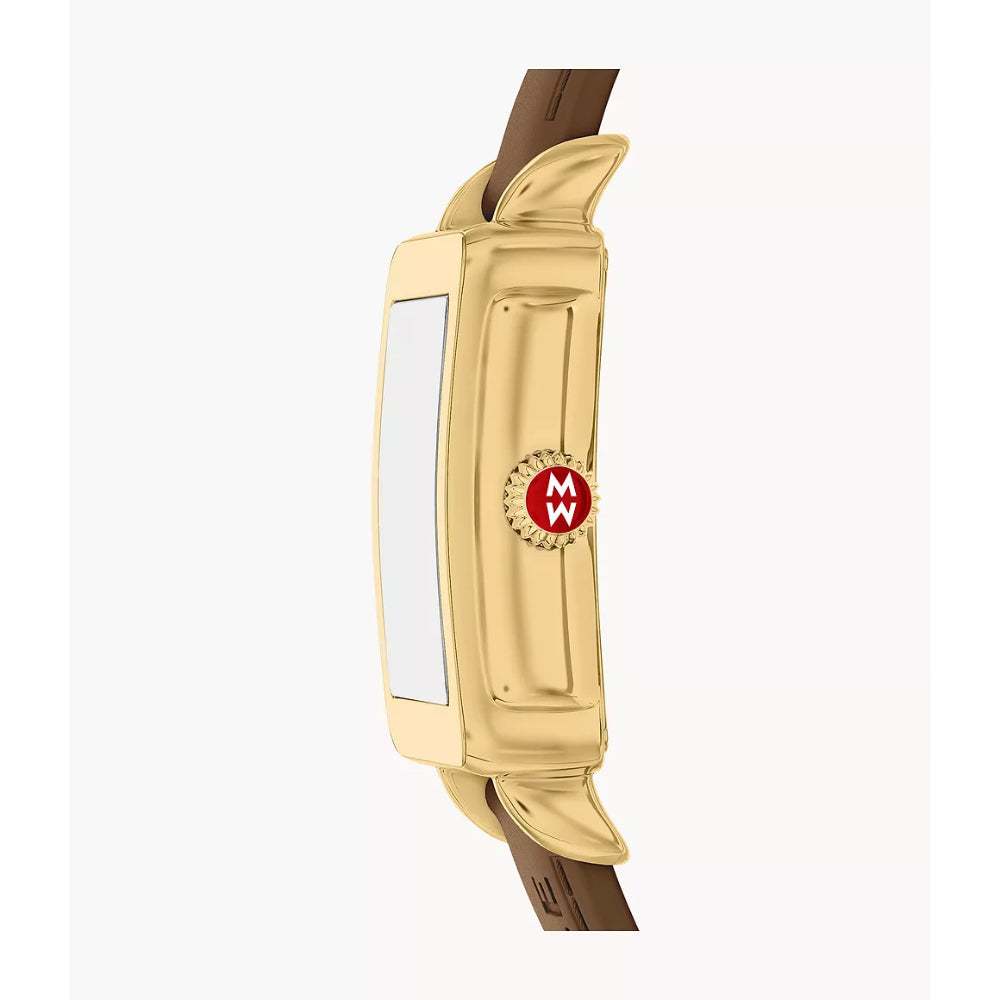 Michele Deco Sport Mid Gold-Tone Silicone Watch