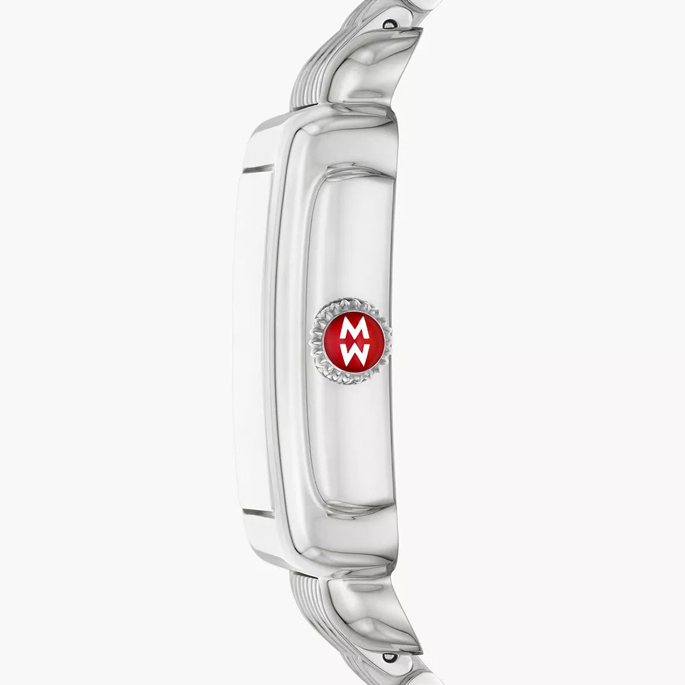 Michele Deco Madison Stainless Diamond Dial Watch