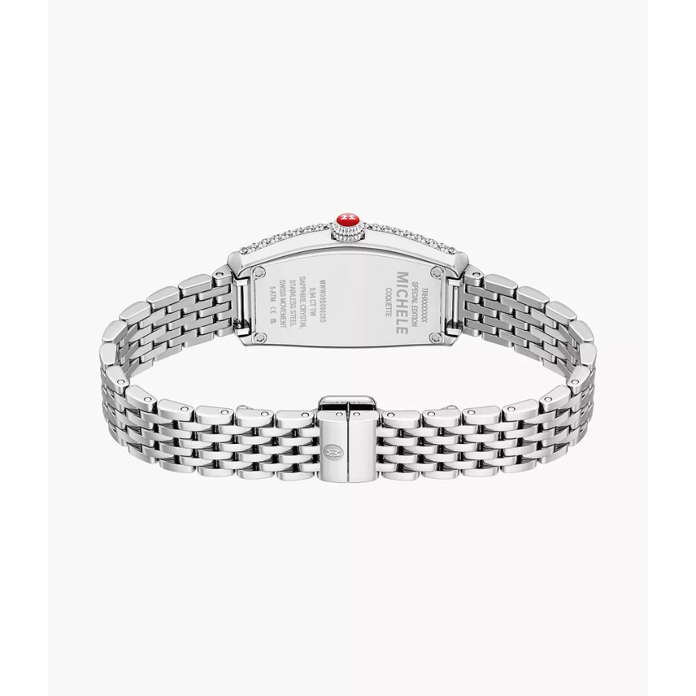 Michele Special Edition Coquette Diamond Stainless Steel Watch