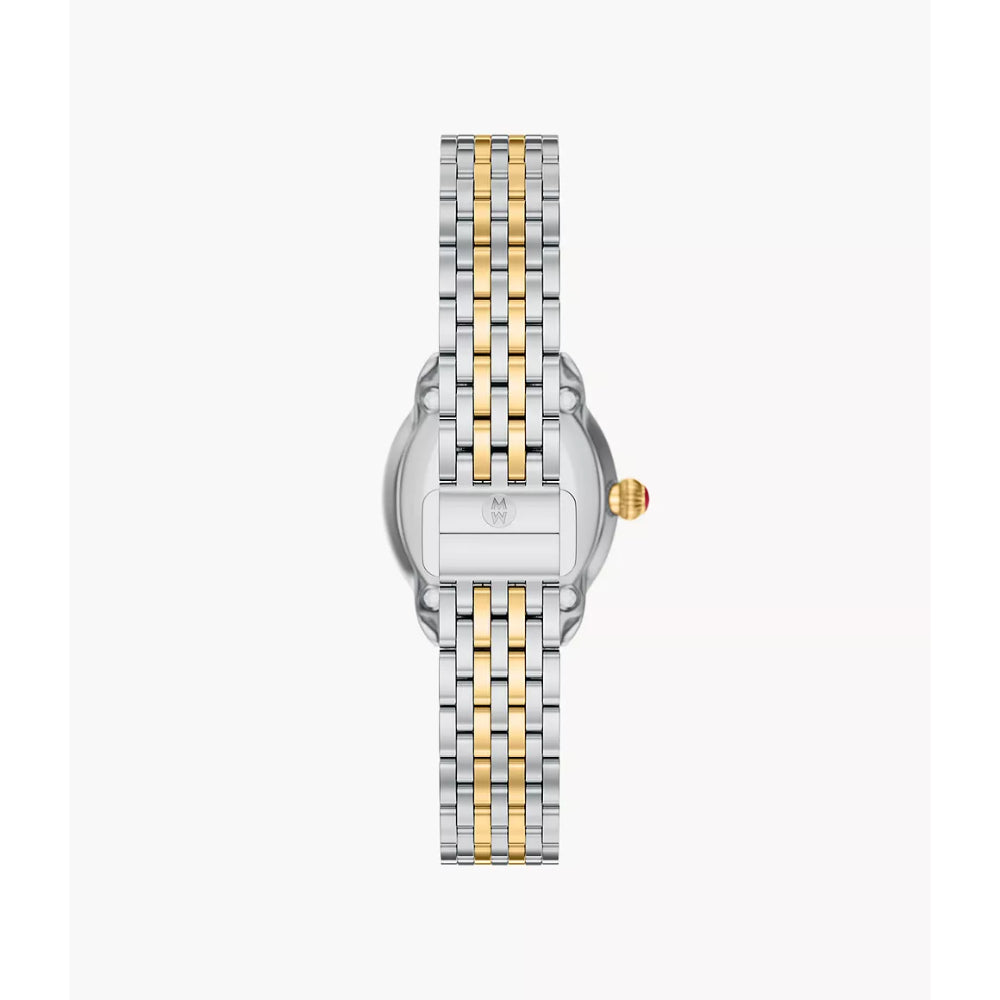 Michele Serein Oval Diamond Two-Tone 18k Gold-Plated Watch Watch
