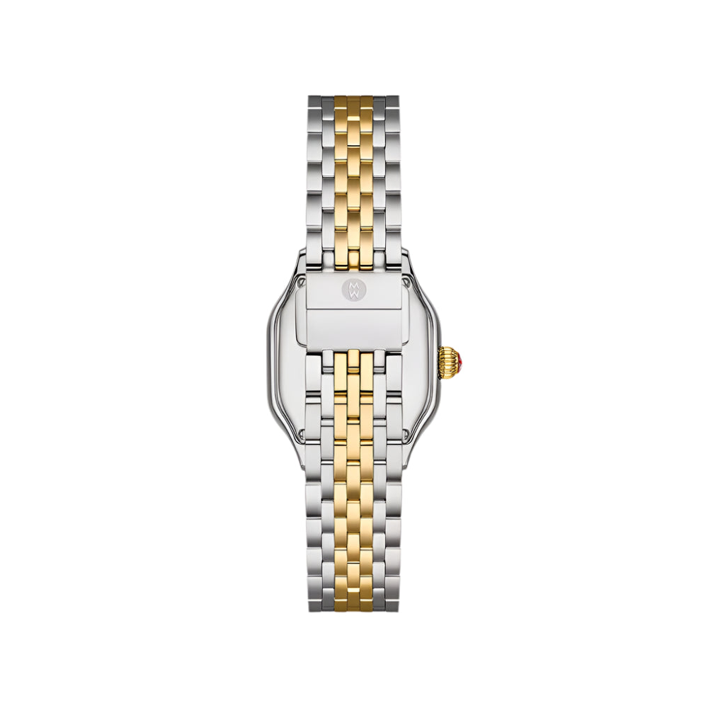 Michele Meggie Two-Tone 18k Gold-Plated Diamond Dial Watch Gift Set
