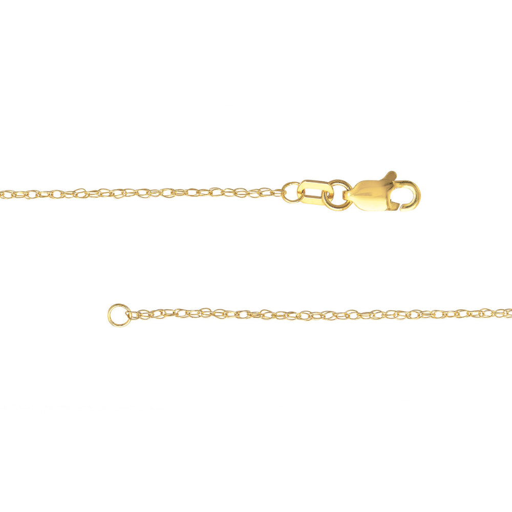14k Gold 1.3mm Rope Chain, 16"