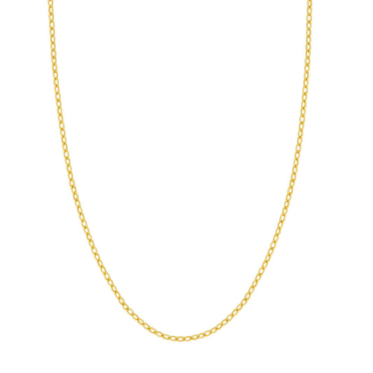14k Gold Designer Rolo Chain 18"