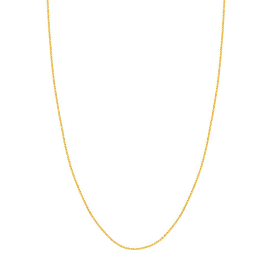 14k Gold 1.65mm Wheat Chain, 20"