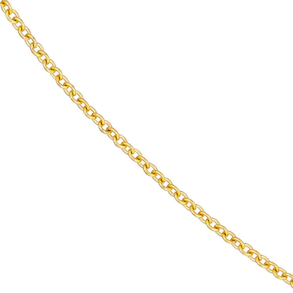 14k Yellow Gold 1.6mm Open Cable Chain Necklace