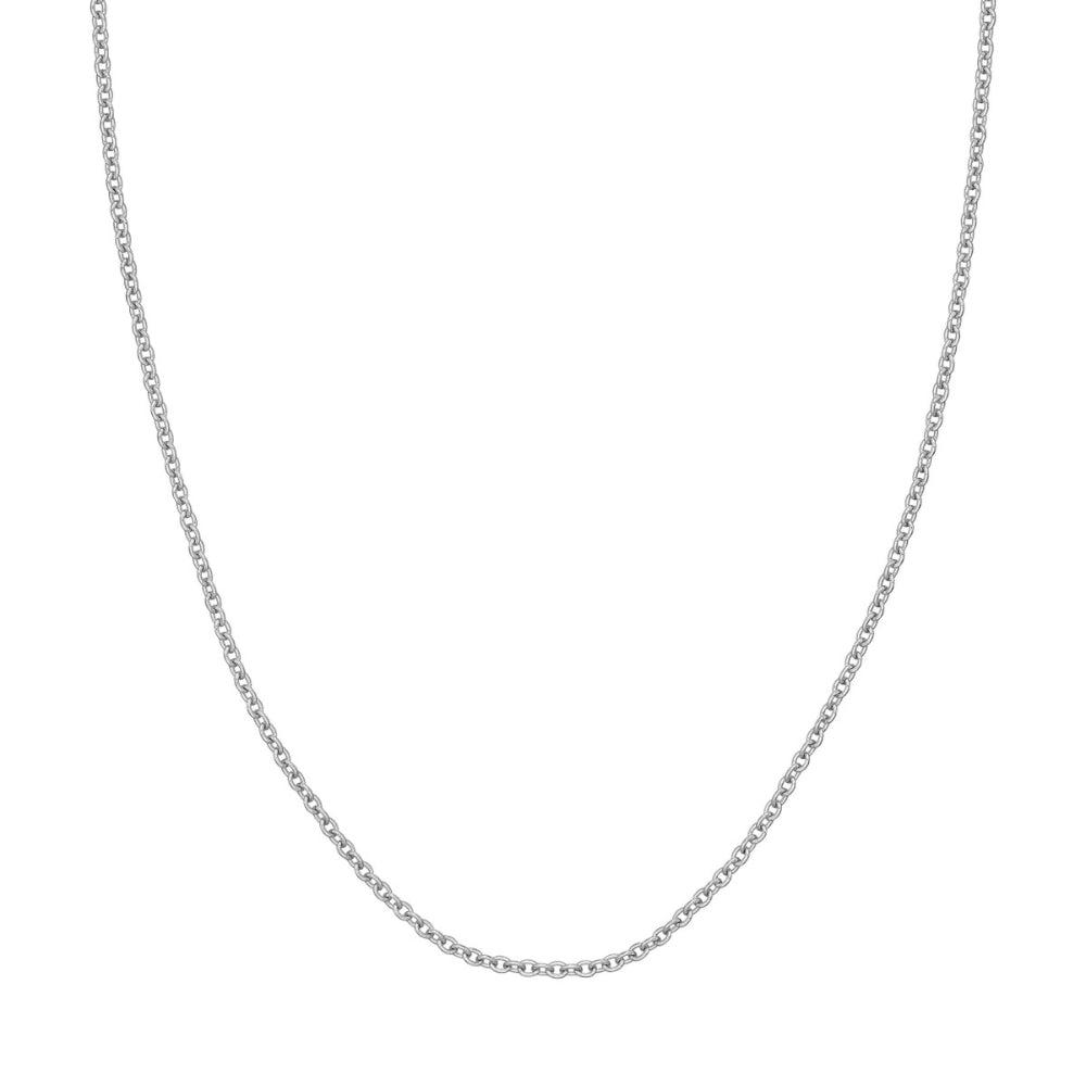 14k Gold 2.5mm Open Cable Chain Necklace, 18"