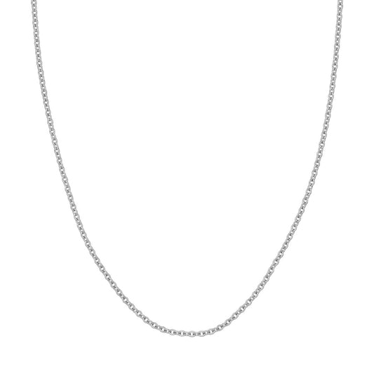14k Gold 2.5mm Open Cable Chain Necklace, 18"