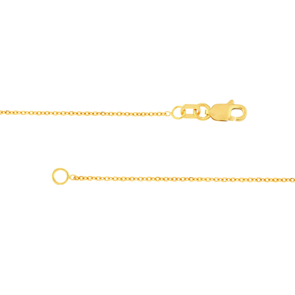 14k Gold Diamond-Cut Cable Chain