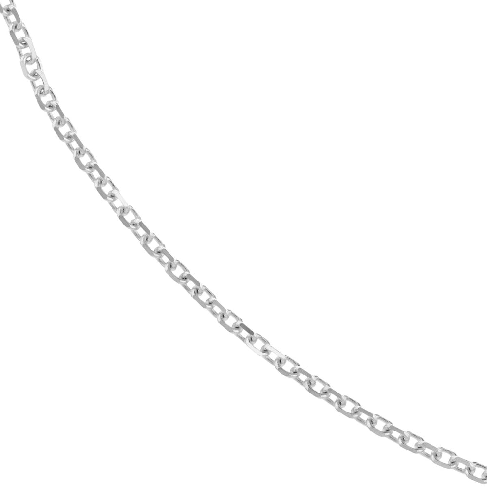 14k Gold Diamond-Cut Cable Chain 18"
