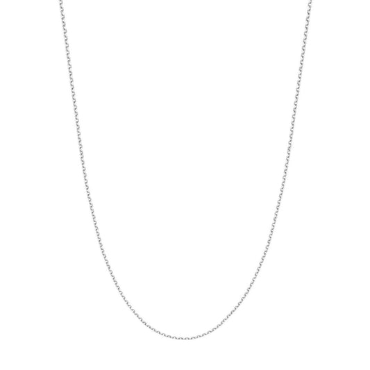 14k White Gold Diamond-Cut 1.5mm Cable Chain