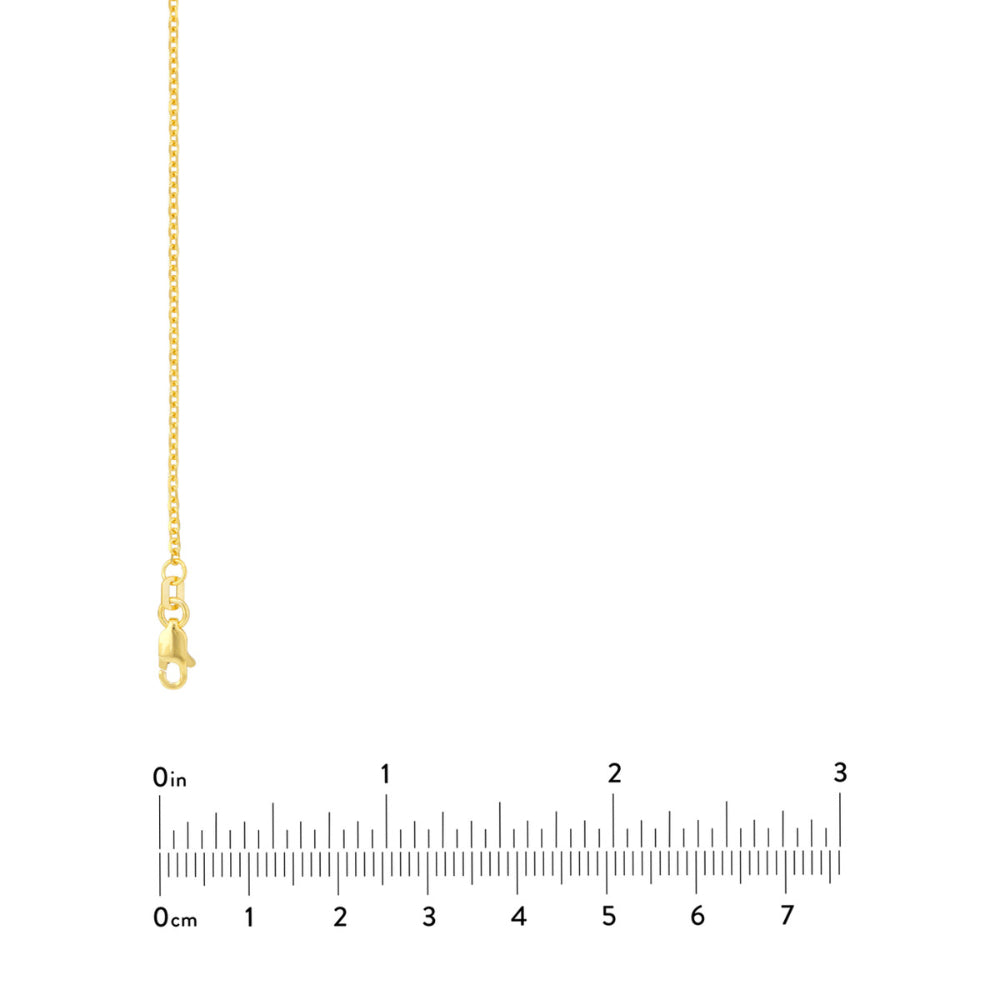 14k Yellow Gold Diamond-Cut 1.5mm Cable Chain