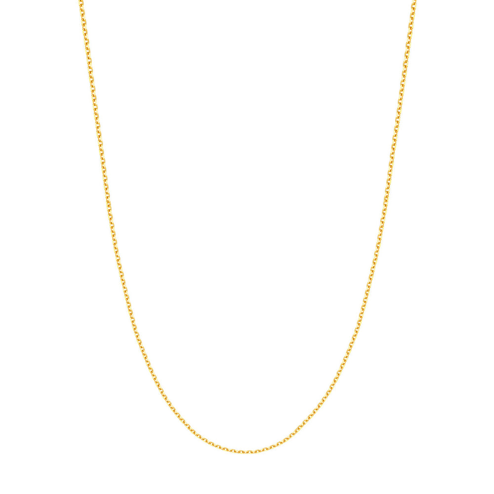 14k Yellow Gold Diamond-Cut 1.5mm Cable Chain