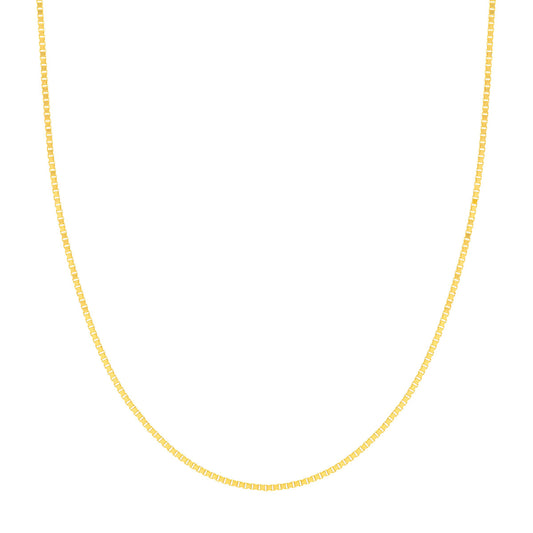 14kt Yellow Gold 1.2mm Box Chain