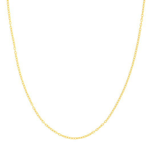 14kt 1.9mm Designer Rolo Chain, 18"