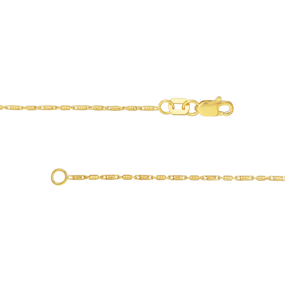 14k Gold Lumacina Diamond-Cut Chain