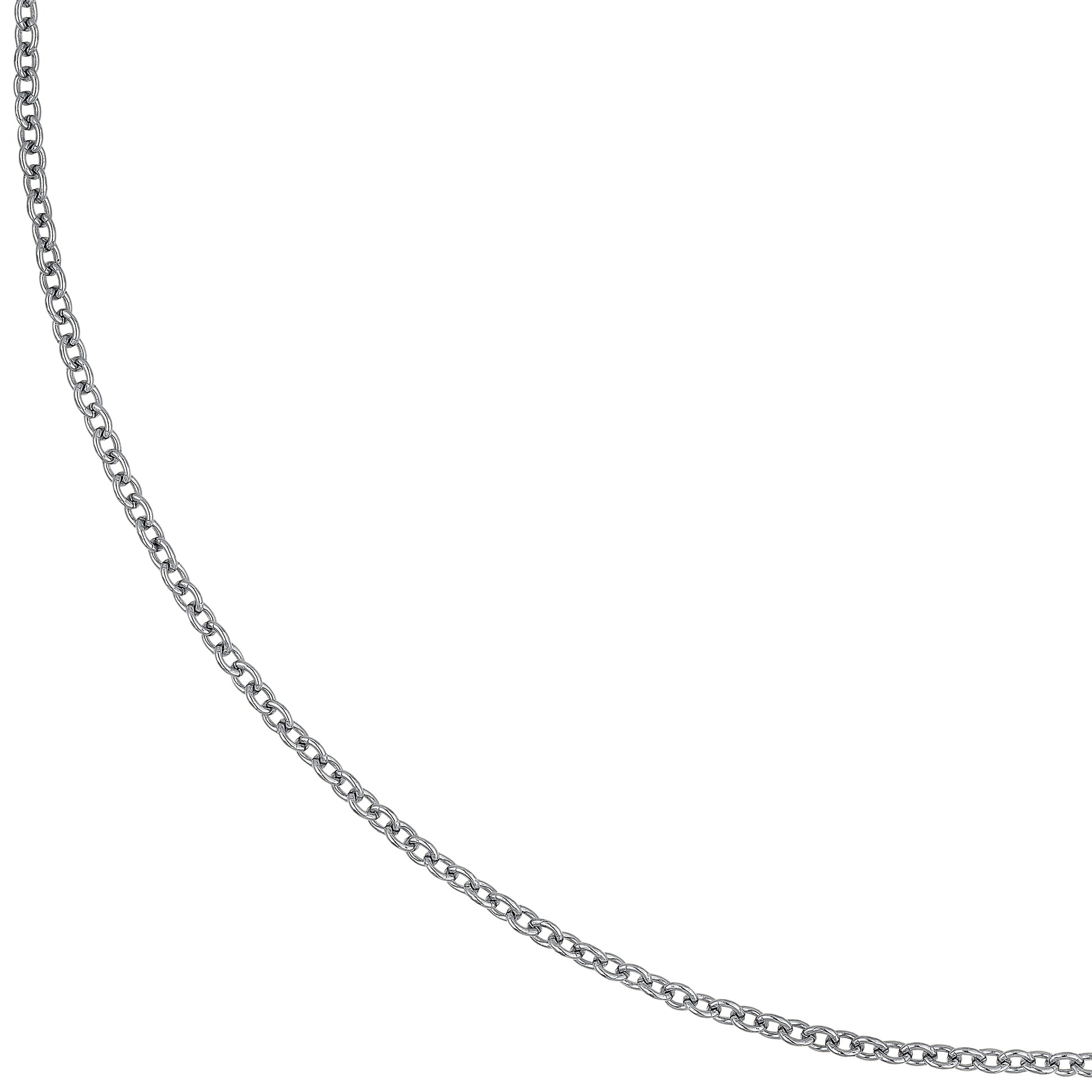 silver chain on a white background