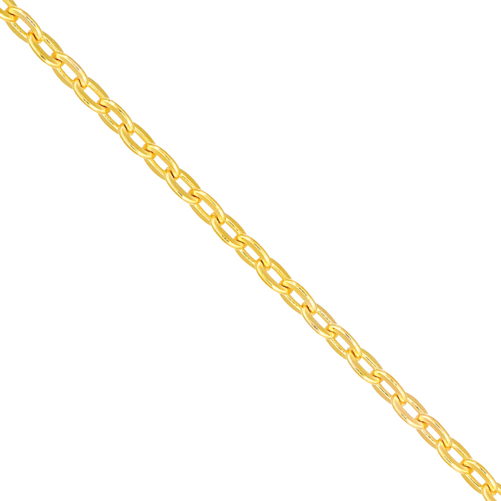 gold chain on white background