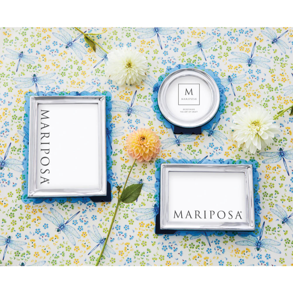 Mariposa Light Blue Acrylic Scallop Frame
