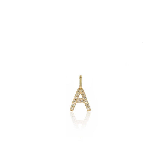 Rachel Reid 14k Diamond Letter Charm