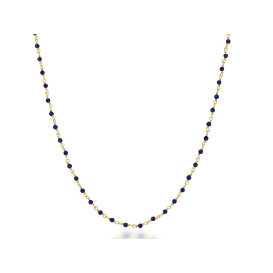 Rachel Reid 14k Lapis Chain Necklace