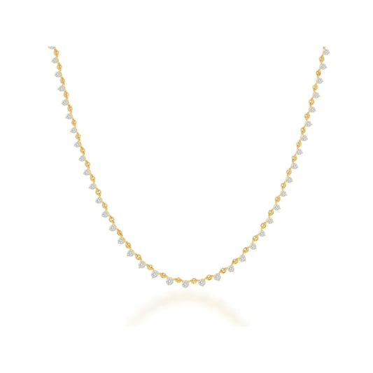 Rachel Reid 14k Gold Diamond Layering Necklace