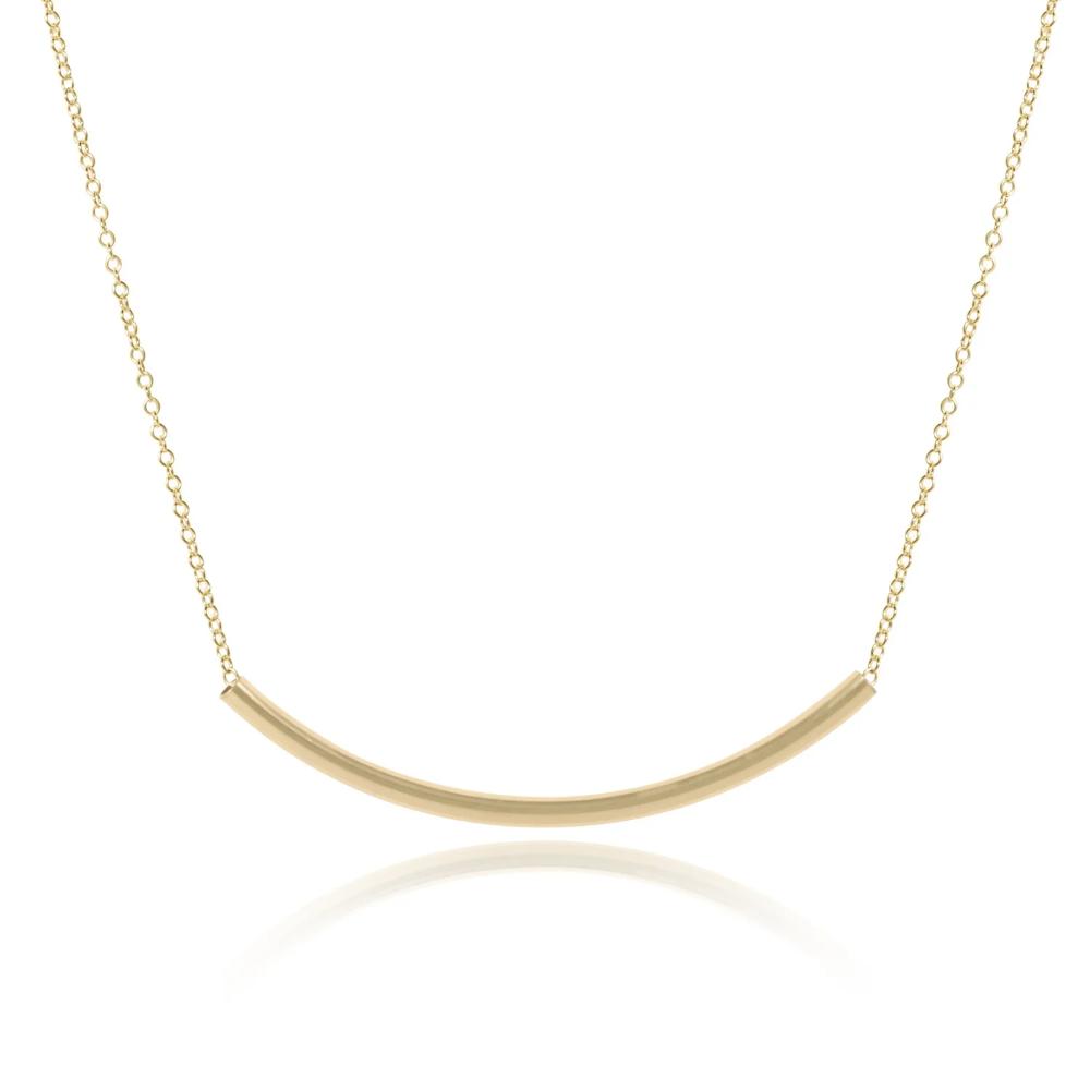 enewton egirl 14" Necklace Gold - Bliss Bar Small Gold
