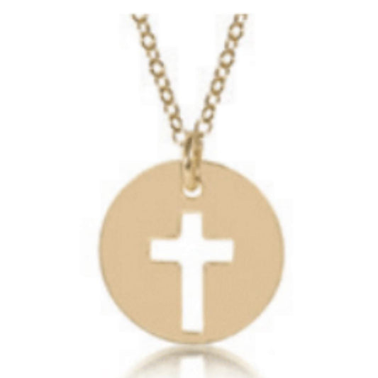 enewton 16" Necklace Gold - Blessed Gold Disc