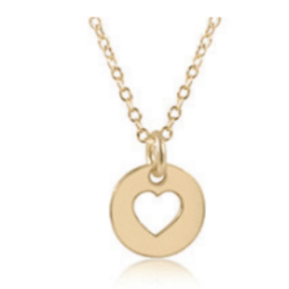 enewton 16" Necklace Gold - Love Small Gold Charm