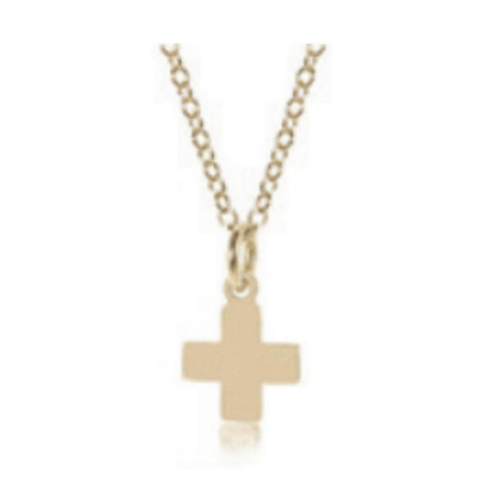 enewton 16" Necklace Gold - Signature Cross Gold Charm