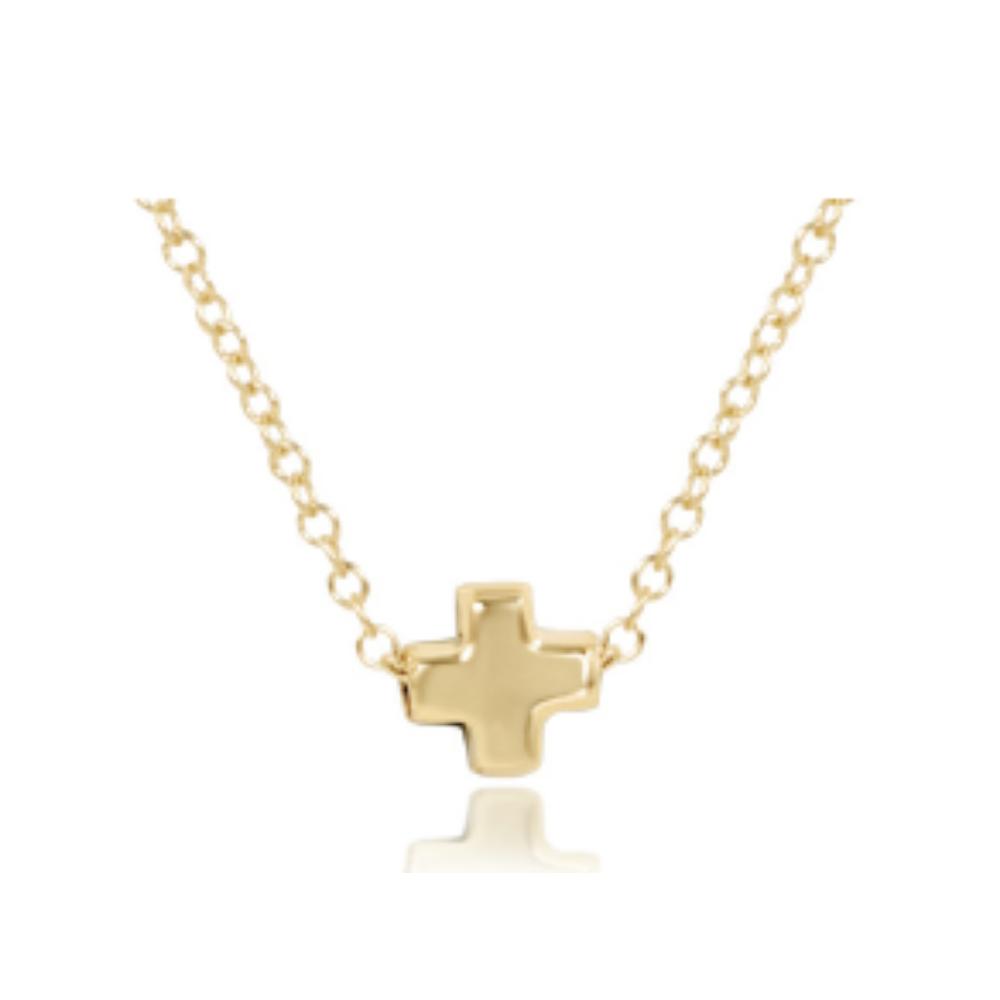 enewton 16" Necklace Gold - Signature Cross Small Gold