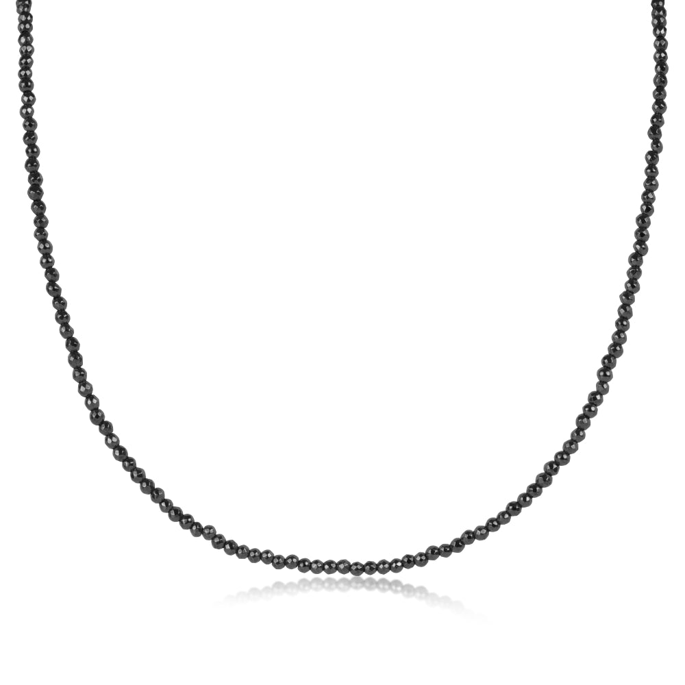 enewton 17" Choker Faceted Hematite 2mm Bead