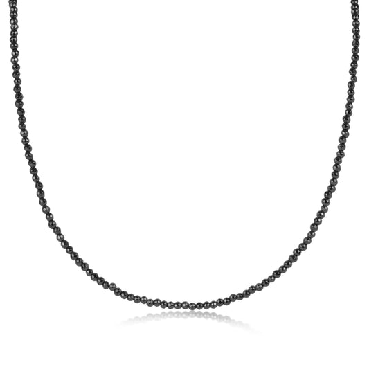 enewton 17" Choker Faceted Hematite 2mm Bead
