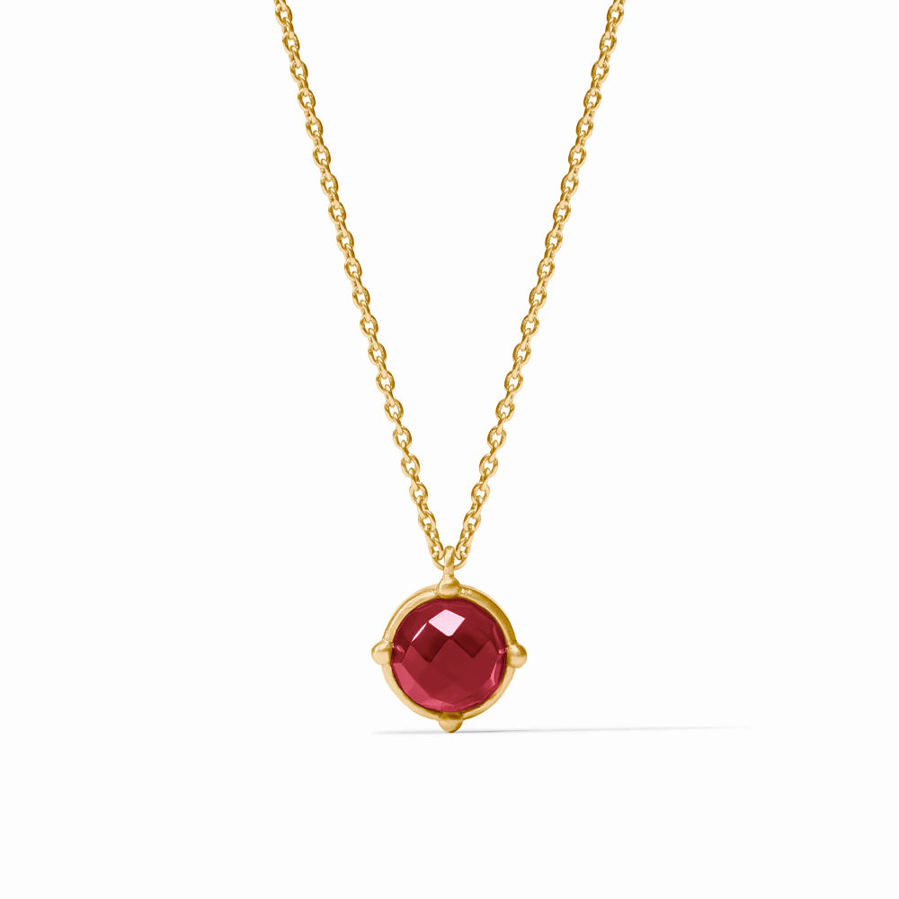 Honeybee_Solitaire_Necklace_Iridescent_Ruby_Red