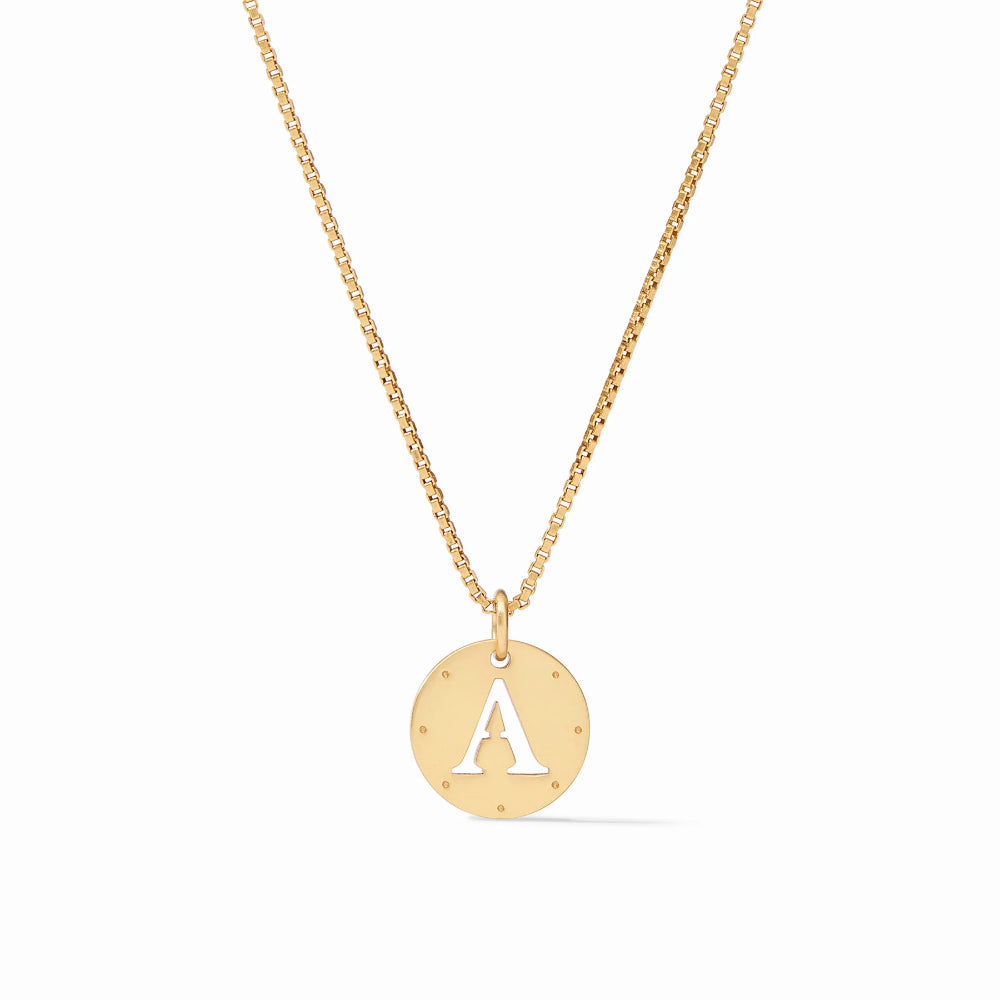 Julie Vos Delicate Monogram Necklace - A