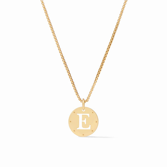 Julie Vos Delicate Monogram Necklace - E