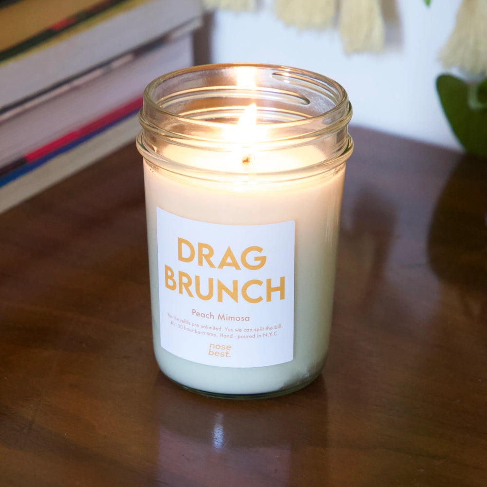 Drag Brunch 8oz Soy Candle-Peach Mimosa