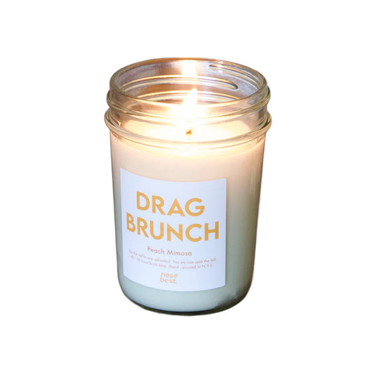 Drag Brunch 8oz Soy Candle-Peach Mimosa