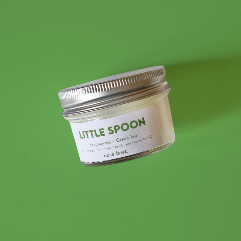 Little Spoon 4oz Soy Candle-Lemongrass & Green Tea