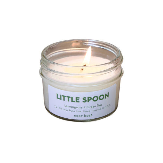Little Spoon 4oz Soy Candle-Lemongrass & Green Tea