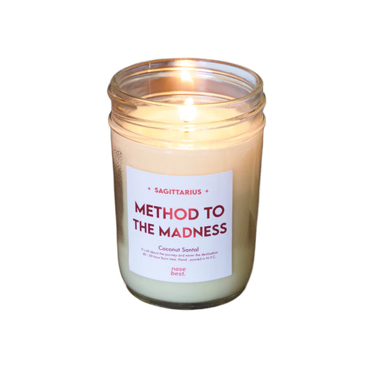 Sagittarius (Method To The Madness) 8oz Zodiac Soy Candle-Coconut Santal