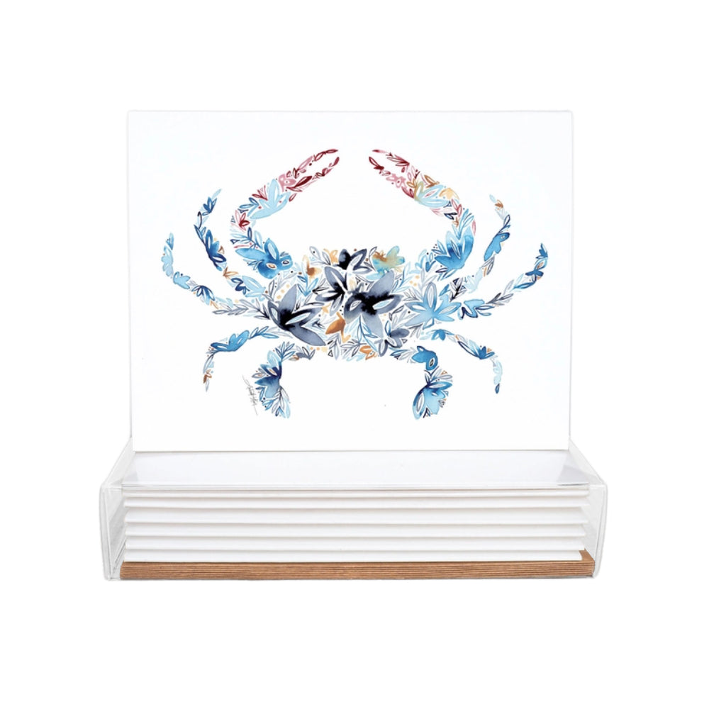 Amanda Klein Co. Blue Crab Notecard Set
