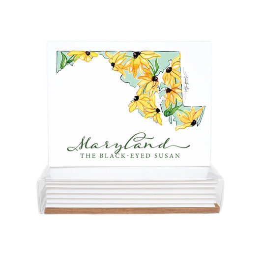 Amanda Klein Co. Maryland Black-Eyed Susan Notecard Set