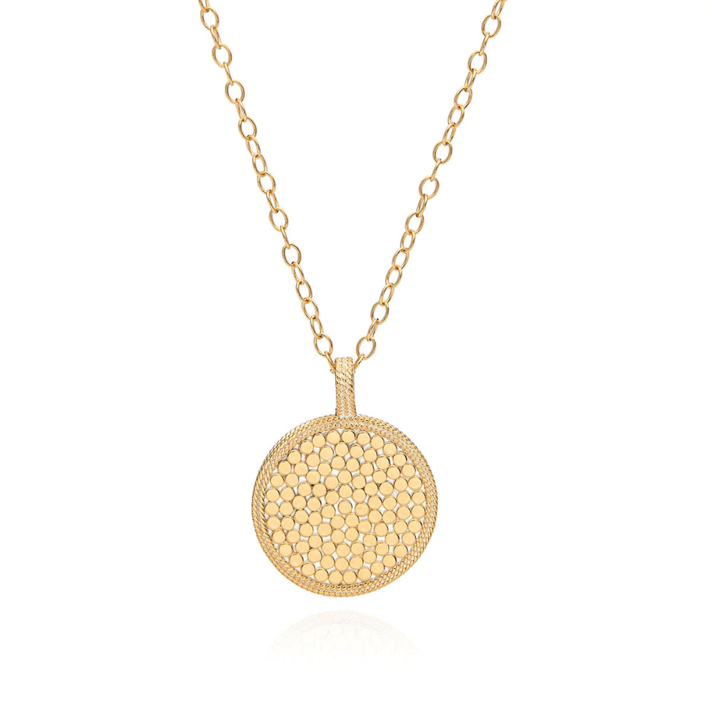 Anna Beck Hammered Reversible Pendant Necklace