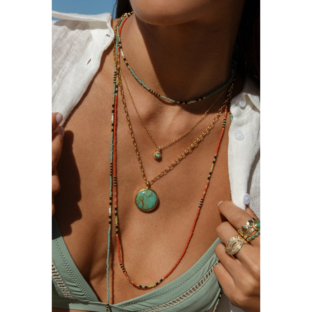 Anna Beck Shinga Beaded Necklace 28"