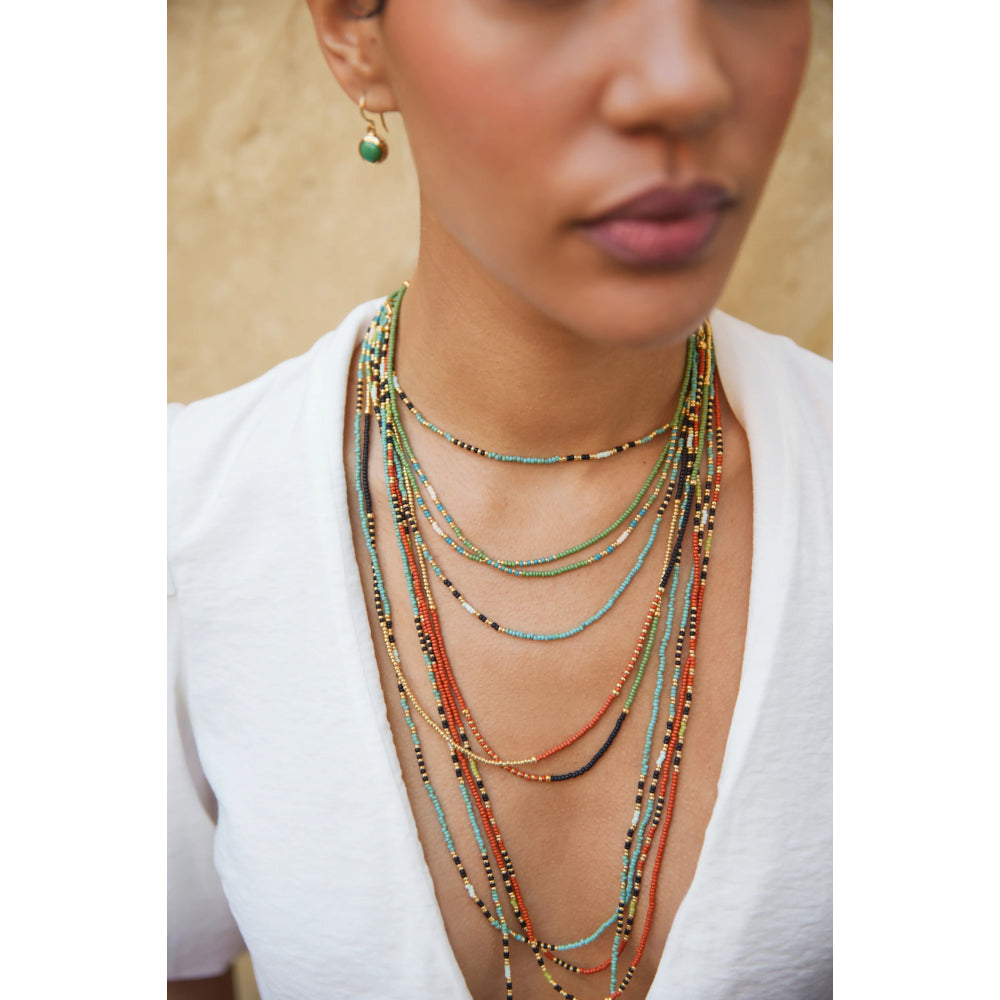 Anna Beck Rudo Beaded Necklace 16"